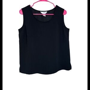 Stonebridge Women's Black Sleeveless Top tank office size medium